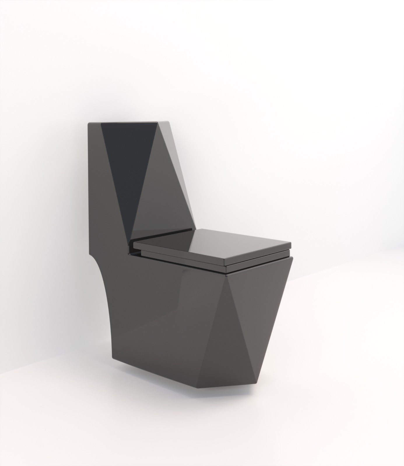 Miami One Piece Modern Toilet Black Color
