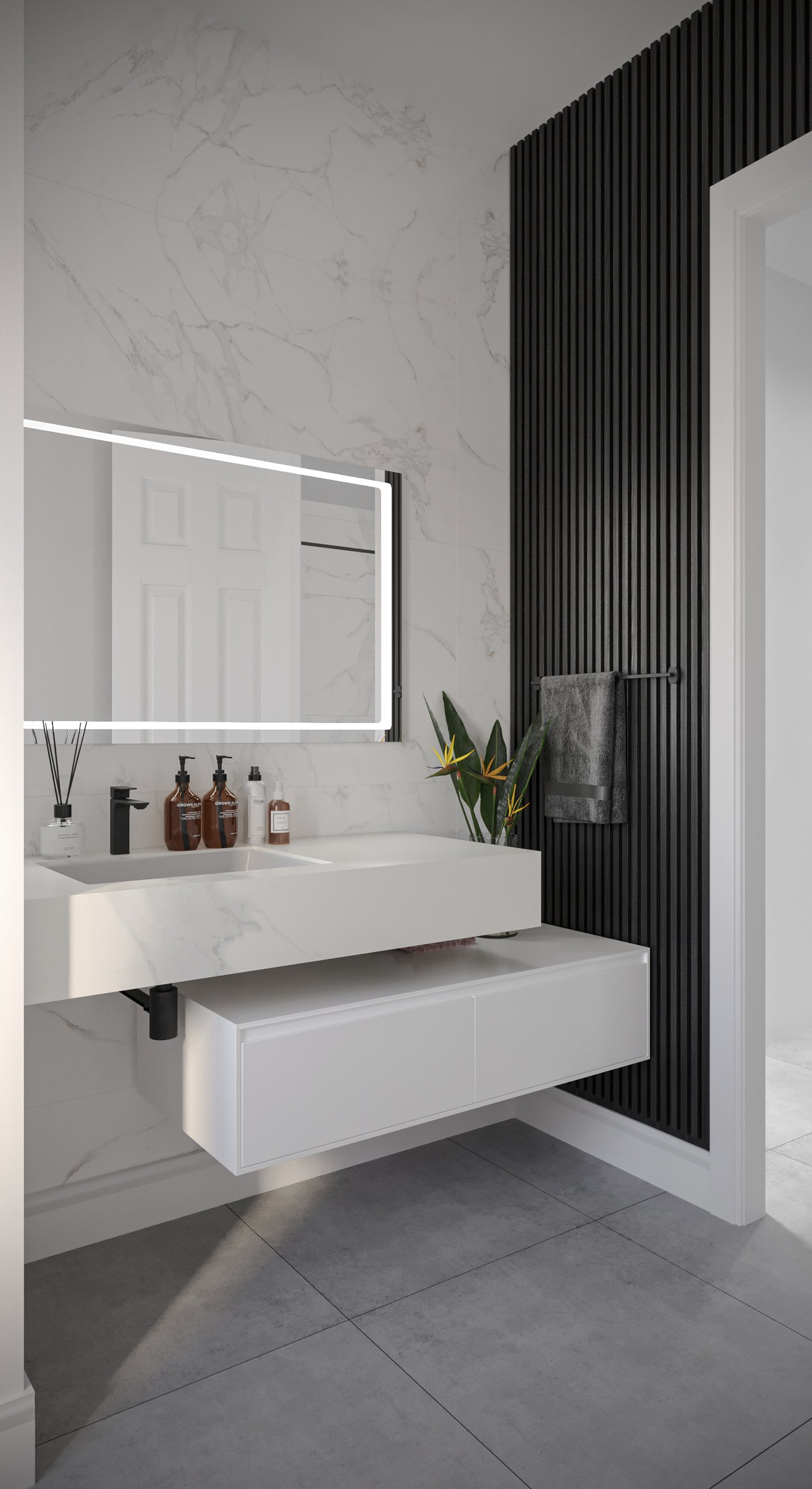 Floating Single Vanity 40"