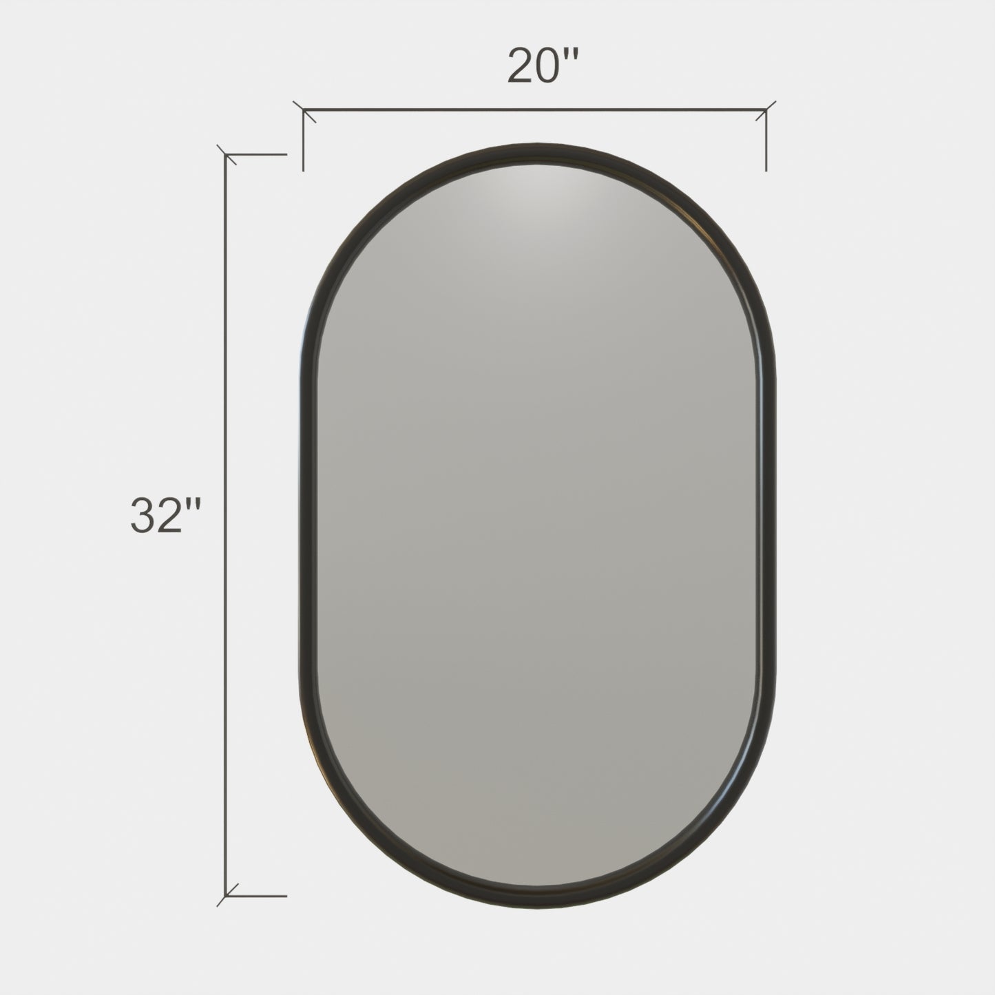 Oval Shape Mirror