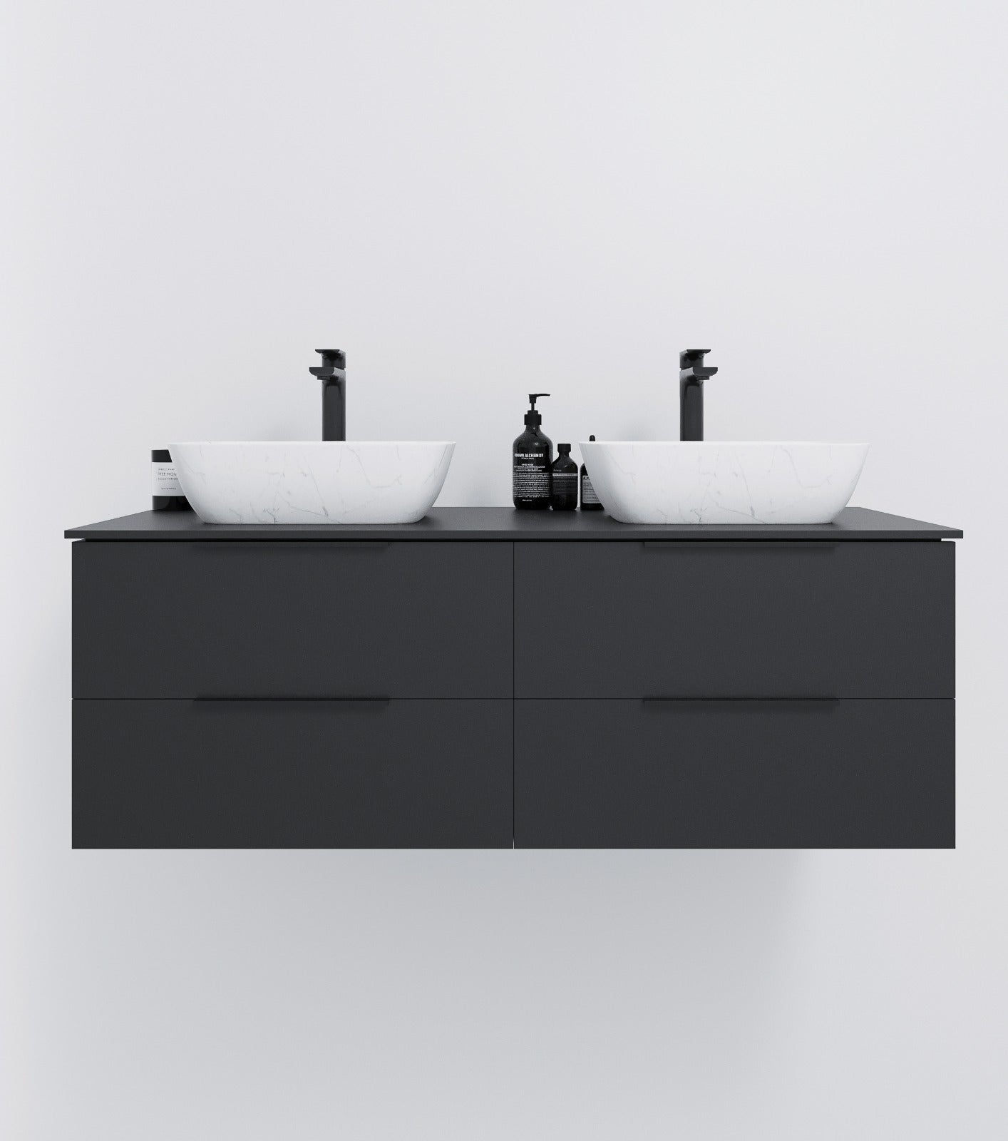 Wall-mount Double Vanity 48"