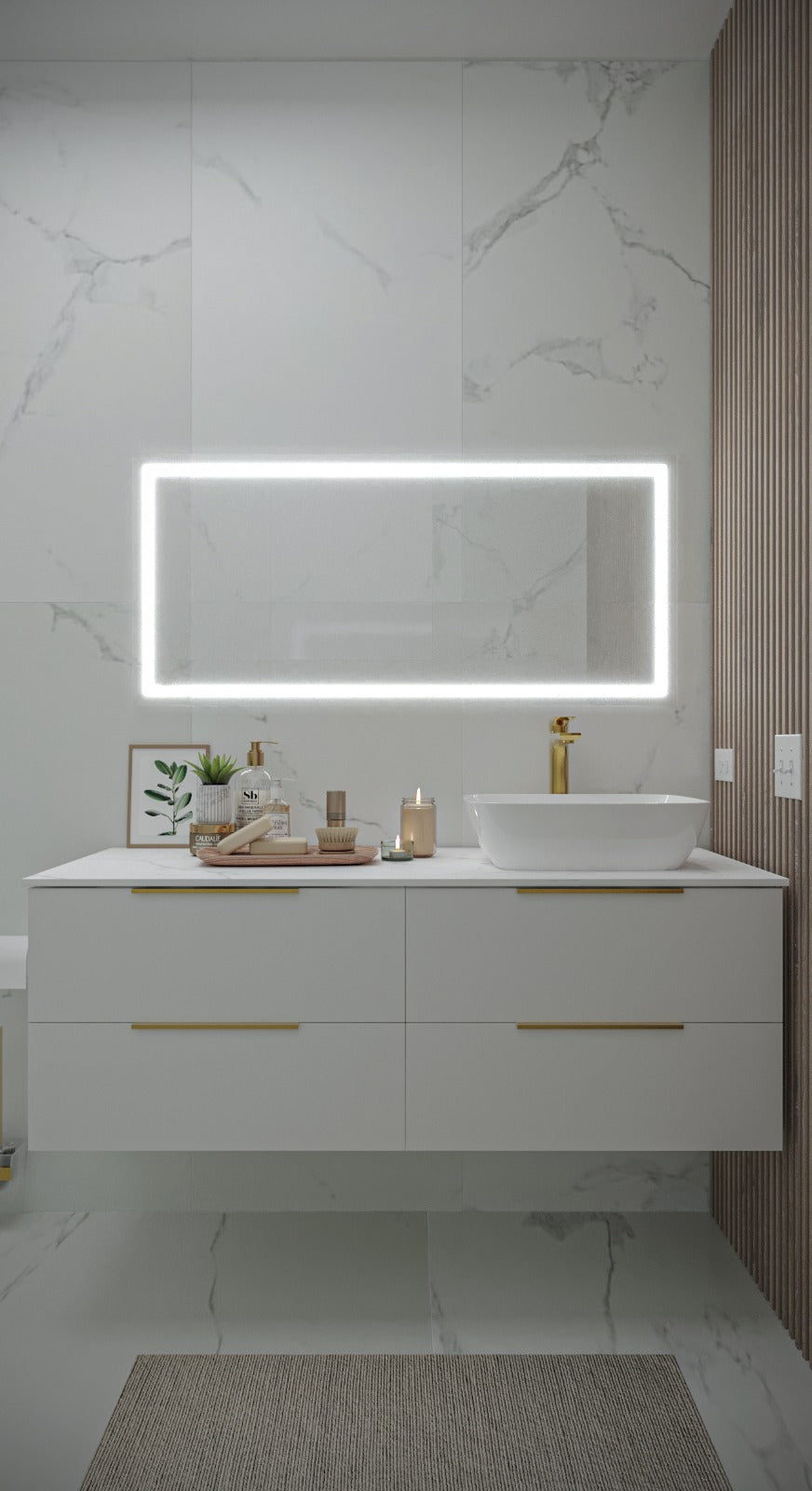 Wall-mount Single Vanity 48"